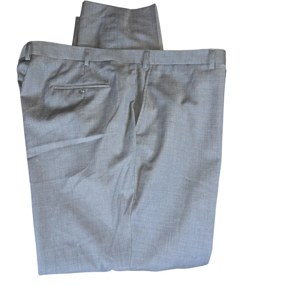 1905 Gray Wool Dress‎ Pants Menswear Formal Trousers Career